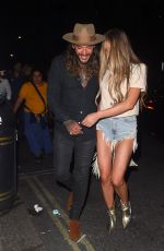 CHLOE SIMS Night Out in Mayfair 08/07/2020