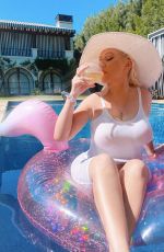 CHRISTINA AGUILERA in a Pool - Instagram Photos 08/10/2020