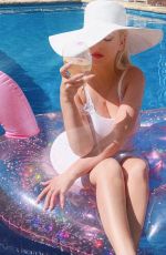 CHRISTINA AGUILERA in a Pool - Instagram Photos 08/10/2020