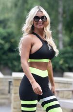 CHRISTINE MCGUINNESS Out Jogging in Cheshire 08/15/2020