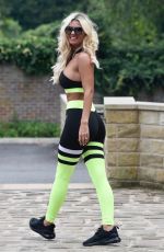 CHRISTINE MCGUINNESS Out Jogging in Cheshire 08/15/2020