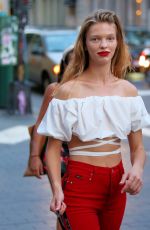 CLARE CRAWFORD on the Set of New Maybelline Commercial in New York 08/05/2020