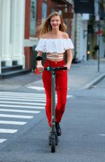 CLARE CRAWFORD on the Set of New Maybelline Commercial in New York 08/05/2020