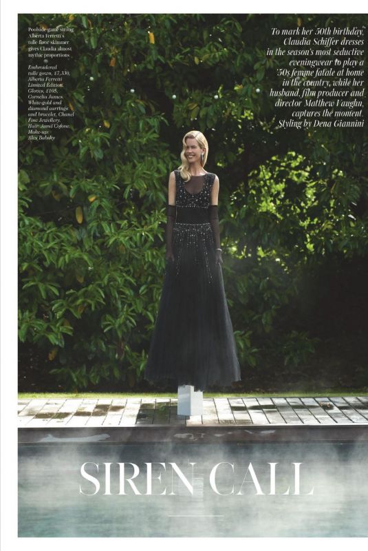 CLAUDIA SCHIFFER in Vogue Magazine, UK September 2020