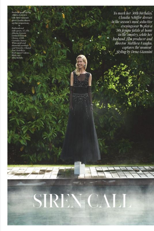 CLAUDIA SCHIFFER in Vogue Magazine, UK September 2020