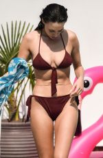 CLELIA THEODOROU in Bikini on the Set of TOWIE in Essex 08/10/2020