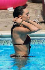 CLELIA THEODOROU in Bikini on the Set of TOWIE in Essex 08/10/2020
