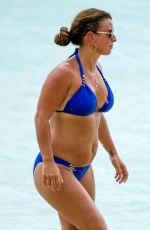 COLEEN ROONEY in a Blue Bikini at a Beach in Barbados 08/08/2020