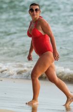 COLEEN ROONEY in Swimsuit at a Beach in Barbados 08/03/2020