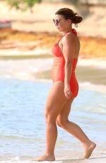 COLEEN ROONEY in Swimsuit at a Beach in Barbados 08/03/2020