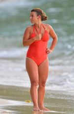 COLEEN ROONEY in Swimsuit at a Beach in Barbados 08/03/2020