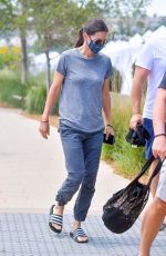 COURTENEY COX Wearing a Mask Out in Malibu 08/23/2020