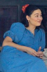 CRYSTAL REED Out for Coffee in Los Angeles 08/25/2020
