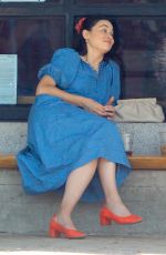 CRYSTAL REED Out for Coffee in Los Angeles 08/25/2020