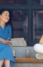 CRYSTAL REED Out for Coffee in Los Angeles 08/25/2020