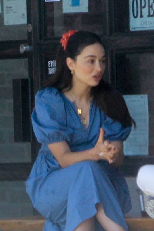 CRYSTAL REED Out for Coffee in Los Angeles 08/25/2020