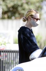 DAKOTA FANNING Out at a Park in Los Angeles 08/02/2020