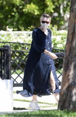 DAKOTA FANNING Out at a Park in Los Angeles 08/02/2020