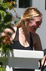 DAKOTA FANNING Outside Her House in Studio City 08/12/2020