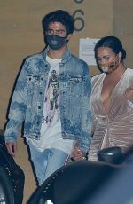 DEMI LOVATO and Max Ehrich at Nobu in Malibu 08/02/2020