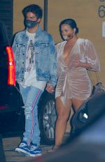 DEMI LOVATO and Max Ehrich at Nobu in Malibu 08/02/2020