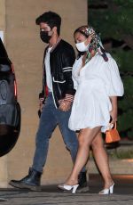 DEMI LOVATO and Max Ehrich at Nobu in Malibu 08/29/2020