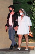 DEMI LOVATO and Max Ehrich at Nobu in Malibu 08/29/2020