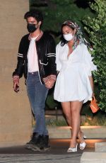 DEMI LOVATO and Max Ehrich at Nobu in Malibu 08/29/2020