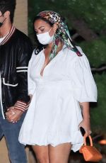 DEMI LOVATO and Max Ehrich at Nobu in Malibu 08/29/2020
