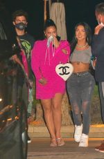 DEMI LOVATO, NIKIRA DRAGUN and Max Ehrich at Nobu in Malibu 08/07/2020