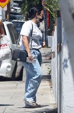 DEMI LOVATO Vearing a Mask Out in Los Angeles 08/26/2020