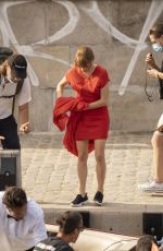 DIANA GOMEZ on the Set of Money Heist in Copenhagen 08/06/2020