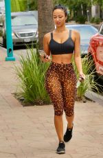 DRAYA MICHELE In Tights Out in Los Angeles 08/13/2020