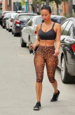 DRAYA MICHELE In Tights Out in Los Angeles 08/13/2020