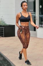 DRAYA MICHELE In Tights Out in Los Angeles 08/13/2020