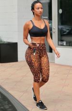 DRAYA MICHELE In Tights Out in Los Angeles 08/13/2020