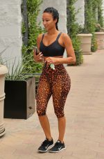 DRAYA MICHELE In Tights Out in Los Angeles 08/13/2020