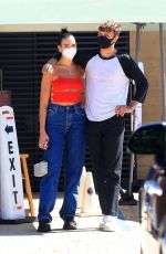 DUA LIPA and Anwar Hadid at Nobu in Malibu 08/30/2020