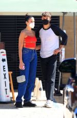 DUA LIPA and Anwar Hadid at Nobu in Malibu 08/30/2020