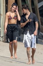 DUA LIPA and Anwar Hadid Out at a Beach in Malibu 08/23/2020