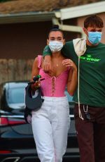 DUA LIPA and Anwar Hadid Out for Dinner in Los Angeles 08/20/2020