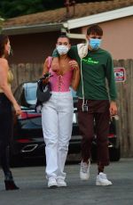 DUA LIPA and Anwar Hadid Out for Dinner in Los Angeles 08/20/2020
