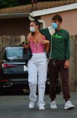 DUA LIPA and Anwar Hadid Out for Dinner in Los Angeles 08/20/2020