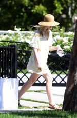 ELLE FANNING Out at a Park in Los Angeles 08/02/2020