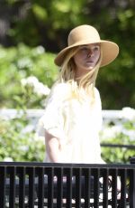 ELLE FANNING Out at a Park in Los Angeles 08/02/2020
