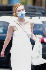ELLE FANNING Out Shopping in Los Angeles 08/17/2020