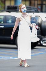 ELLE FANNING Out Shopping in Los Angeles 08/17/2020