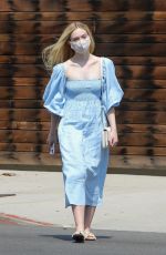 ELLE FANNING Out Shopping in Los Angeles 08/20/2020