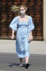 ELLE FANNING Out Shopping in Los Angeles 08/20/2020