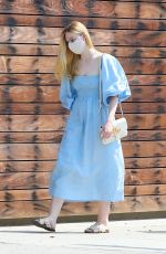 ELLE FANNING Out Shopping in Los Angeles 08/20/2020